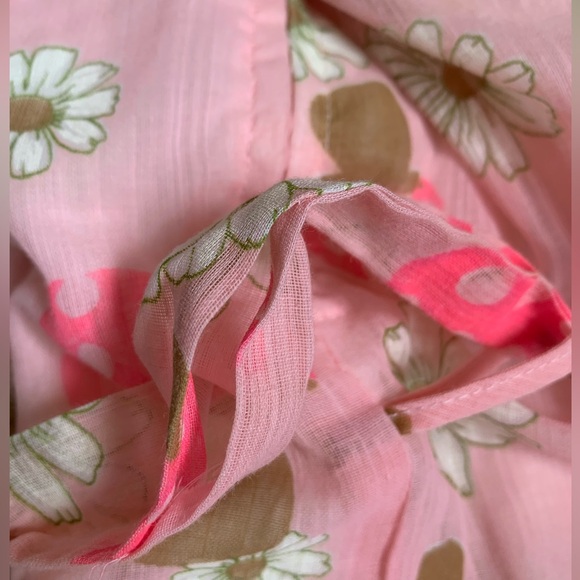 Vintage Early 60’s Holliday Toronto Neon Pink Mushroom Girls Pink Ruffle Dress - Picture 14 of 16